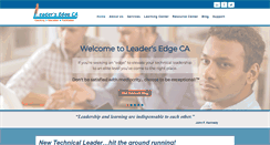 Desktop Screenshot of leadersedgeca.com